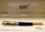 Perfect Replica Montblanc Princess Black And Gold Rollerball Pen